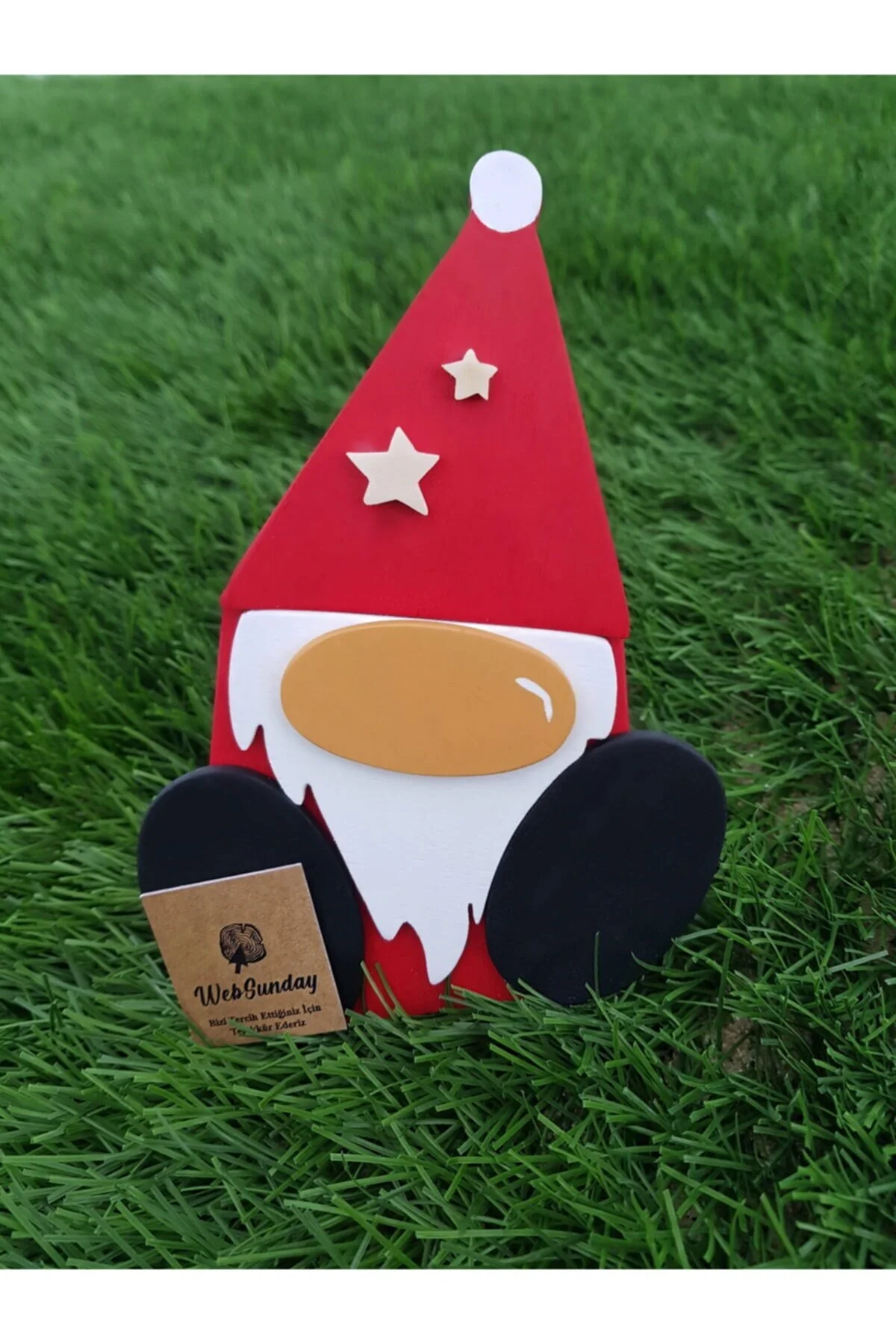 Dekoratif Ahşap Noel Baba