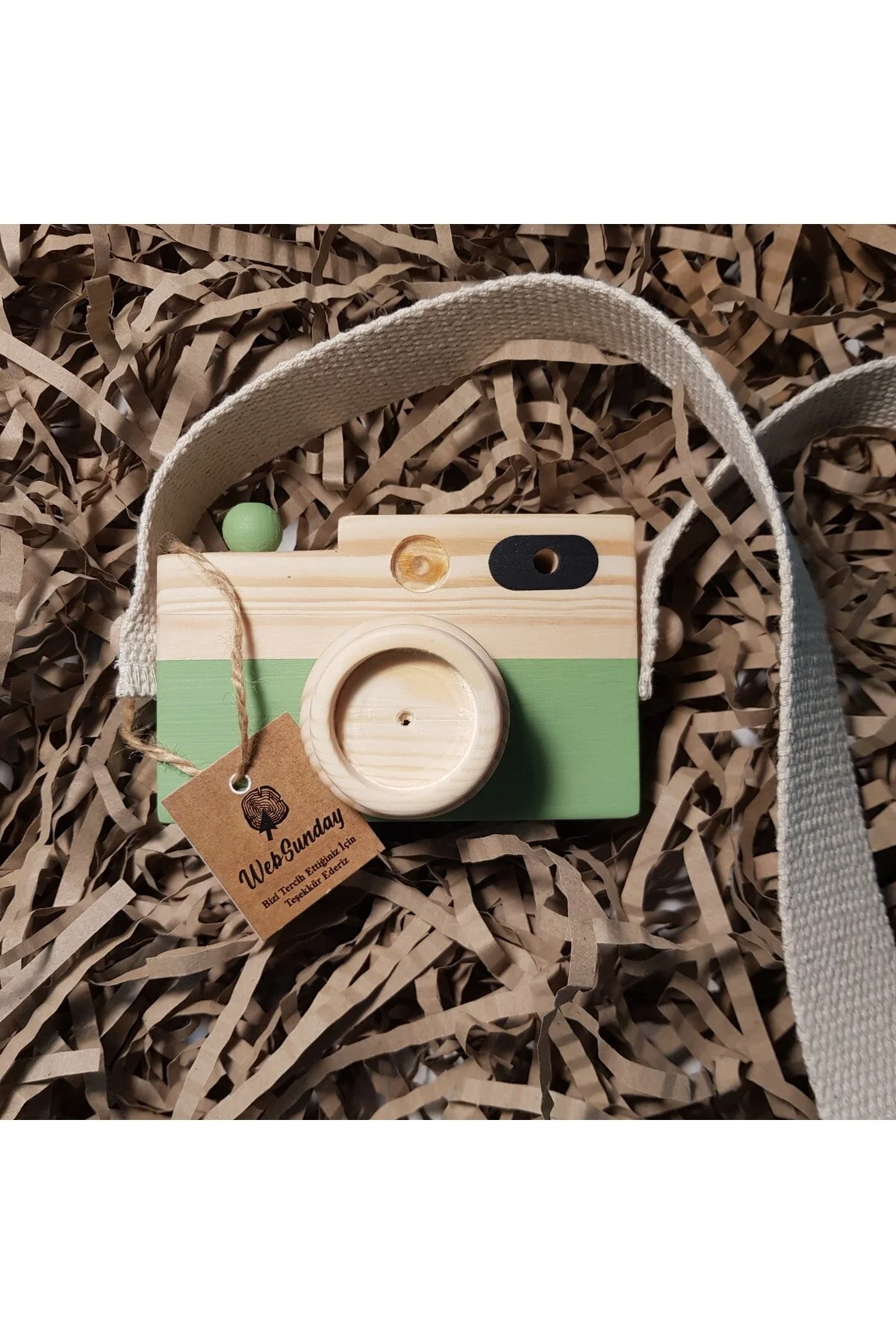 Ahşap Retro Oyuncak Fotoğraf Makinesi