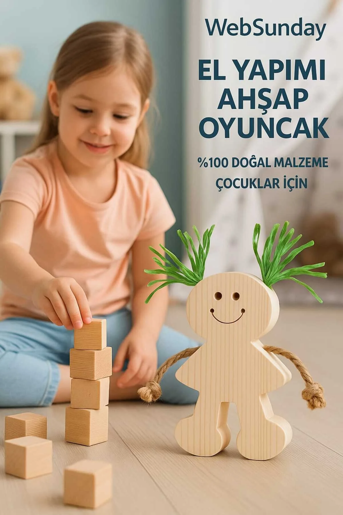 Ahşap Cutie El Yapımı Oyuncak Pıtırcık